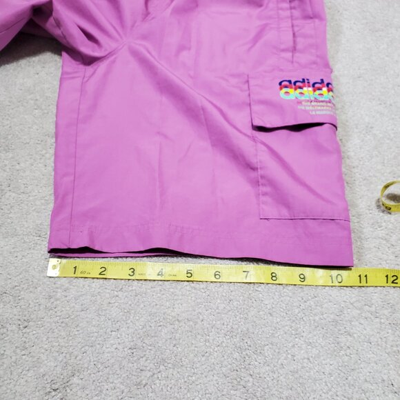 ADIDAS Hyperreal Cargo 9.5" Shorts Pull-On Utility Semi Pulse Lilac Men's Small - Picture 15 of 15